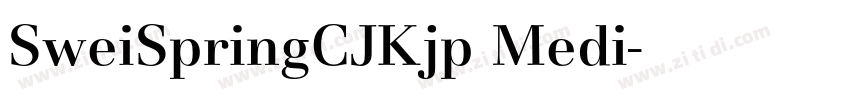 SweiSpringCJKjp Medi字体转换